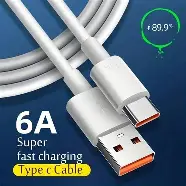 66W 6A USB Type C Fast Charging Cable 1M for Android Phones