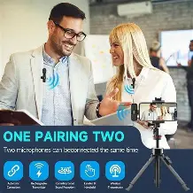 K9 Dual Wireless Lavalier Microphone Type C Plug and Play