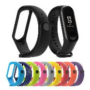 Mi Band 3 and Band 4 Replacement Silicone Strap 3 Colors