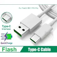 Oppo Original Super Vooc Type C Cable 10V 5A Flash Charge