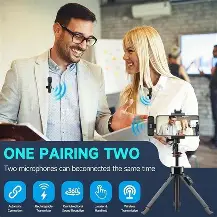 Shopkist K9 Dual Wireless Lavalier Microphone USB Type C Plug